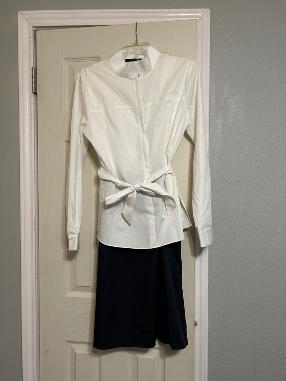 💰SUPERSALE🍾 Elie Tahari white black dress 2 piece  belt sash